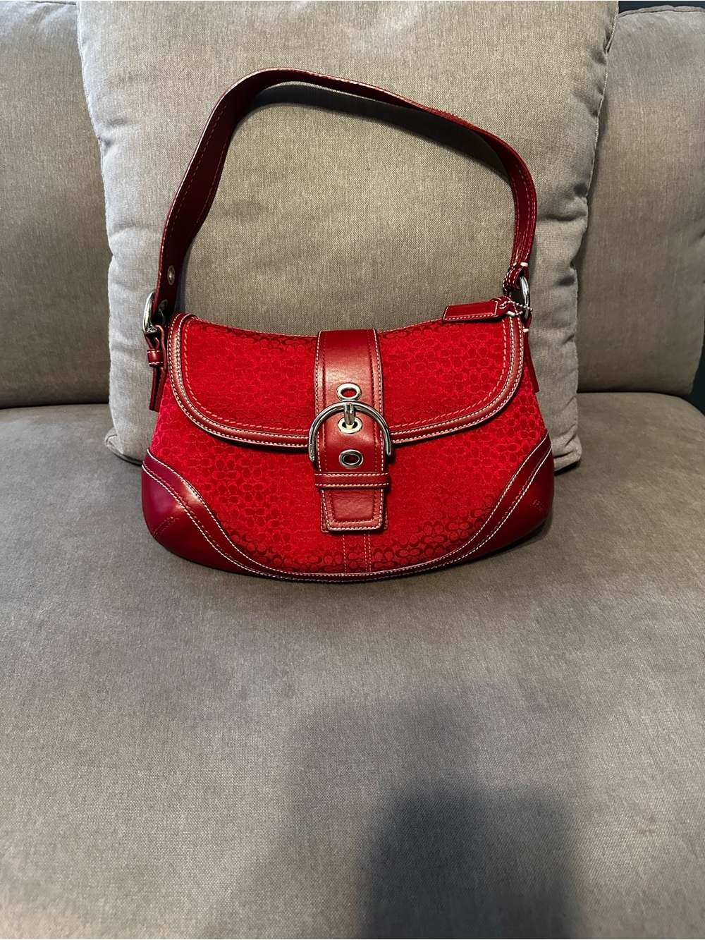 Coach red large Soho